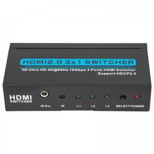 V2.0 HDMI 3x1 الجلاد دعم 3D الترا HD 4Kx2K @ 60HZ HDCP2.2