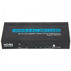 V2.0 HDMI 4X1 الجلاد دعم 3D الترا HD 4Kx2K @ 60HZ HDCP2.2