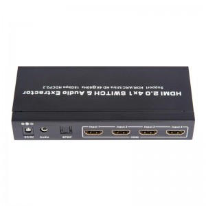 V2.0 HDMI 4X1 الجلاد و النازع الصوت دعم ARC الترا HD 4Kx2K @ 60HZ HDCP2.2 18Gbps
