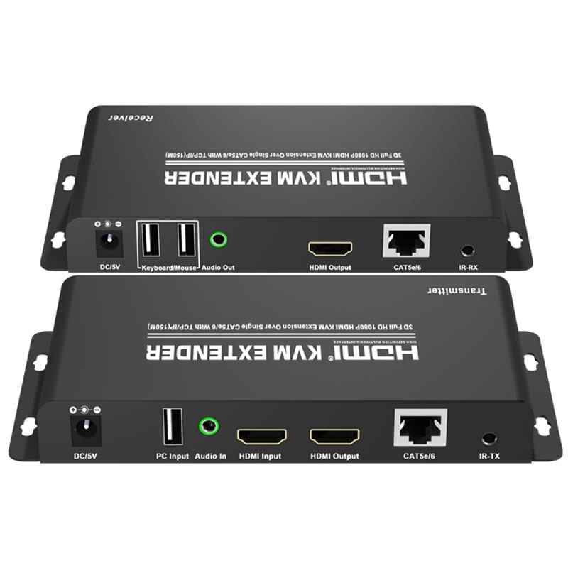 HDMI KVM Extender 150m Over Single CAT5e \/ 6 with TCP \/ IP Support Full HD 1080P